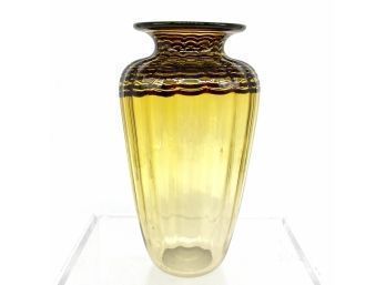 Art Glass Vase - Signed - Dated