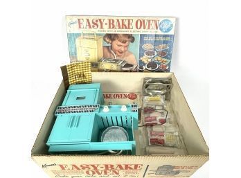 Vintage Easy Bake Oven With Accessories In Original Box