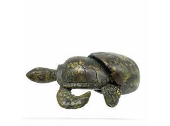 Bronze Sea Turtle Figure