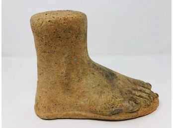 Antique French Terra Cotta Sculpture Of Foot