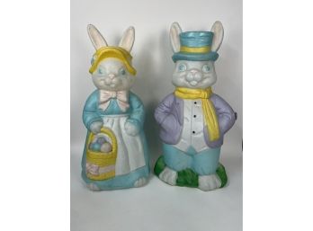 Vintage Bunny Blow Molds 34'