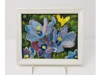 Small Impressionistic Painting Of Flowers