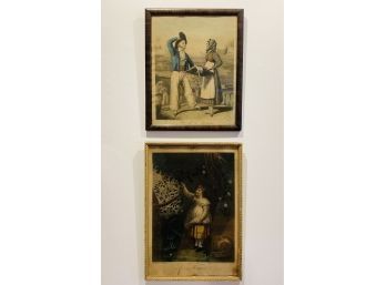 2 French Framed Prints