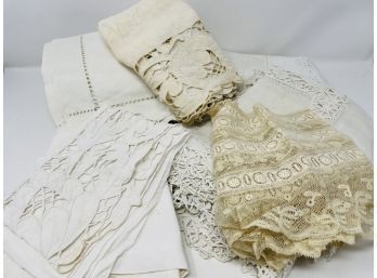 Large Collection Of Antique Linens