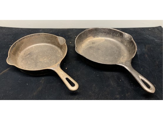 Lot Of 2 Cast Iron Pans, One Griswold, One Wagner