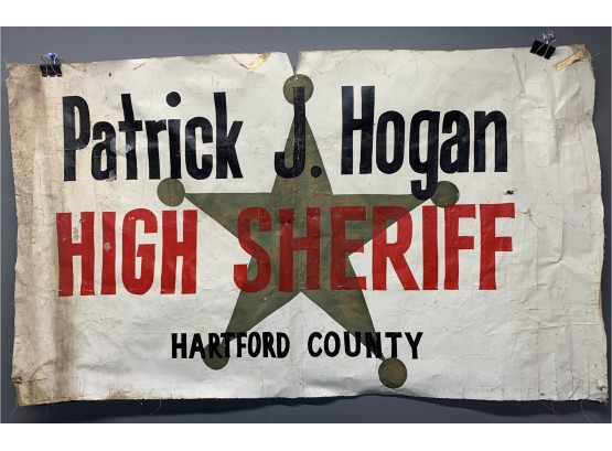 Painted Connecticut High Sheriff Banner