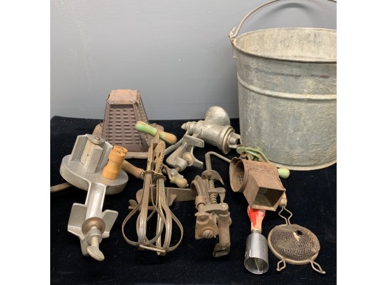 Lot Of Country Kitchen Utensils