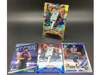 2019 Prizm And Optic Karl Anthony-Towns Color Refractor Lot