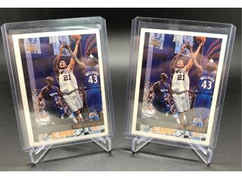 Lot Of (2) 1997 Topps Tim Duncan Rookie Cards