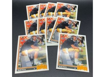 Lot Of (10) 1991 Upper Deck Brett Favre Rookie Cards