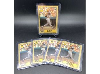 Lot Of (5) 1987 Topps Barry Bonds Rookie Cards