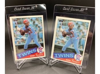 Lot Of (2) 1985 Kirby Puckett Rookie Cards