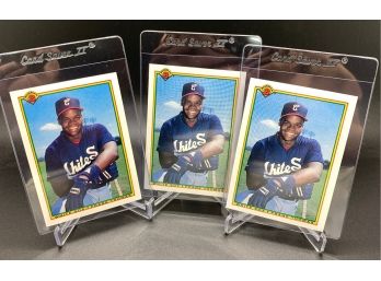 Lot Of (3) 1990 Bowman Frank Thomas Rookie Cards