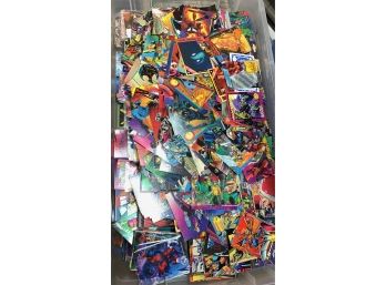 Huge Box Full Of Marvel Trading Cards