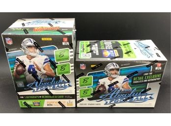 Lot Of (2) 2020 Absolute Football Blaster Boxes