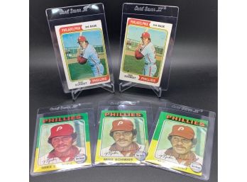 1974 And 1975 Topps Mike Schmidt Card Lot