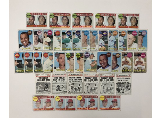 1969 Topps Baseball 40 Card Lot With Stars