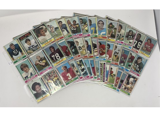 1977 Topps Partial Football (216 ) Card Set With Terry Bradshaw, Dick Butkus