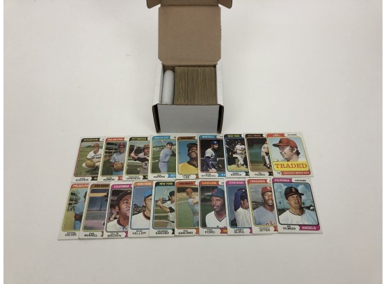 1974 Topps Baseball 150 Card Lot With Stars