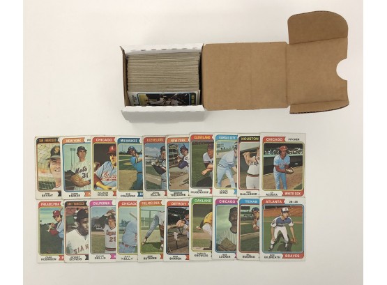 1974 Topps Baseball 100 Card Lot With Stars