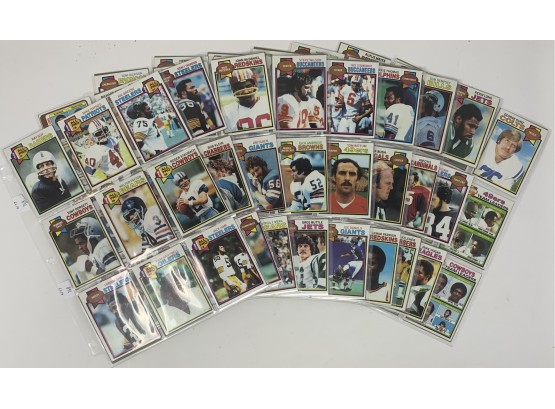 1979 Topps Football Partial (162) Card Set With Earl Campbell Rookie, Walter Payton, Roger Staubach