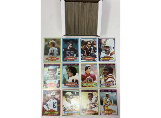 1980 Topps Football Card 230 Plus Card Lot With Phil Simms Rookie & Big Stars