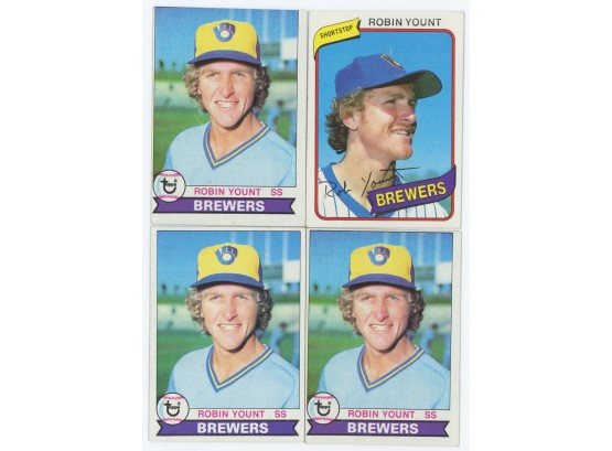 Lot Of 4 Robin Yount Cards