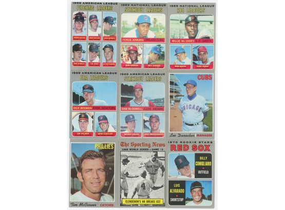 1970 Topps Baseball Card Star Lot