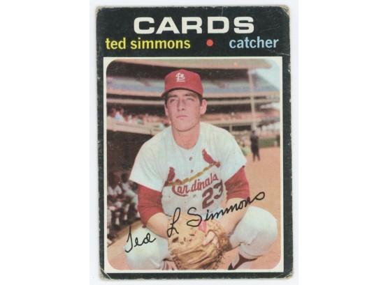 1971 Topps Ted Simmons Rookie