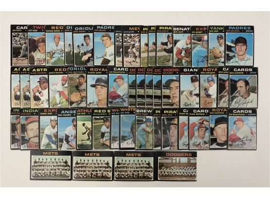 1971 Topps Baseball 50 Card Lot With Stars