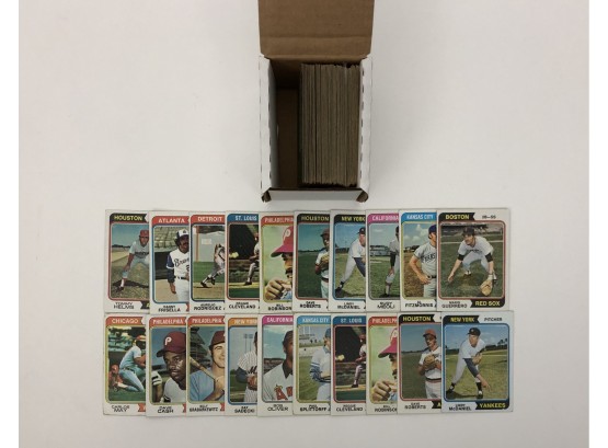 1974 Topps Baseball 100 Card Lot With Stars