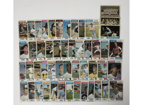 1974 Topps Baseball 50 Card Lot With Stars