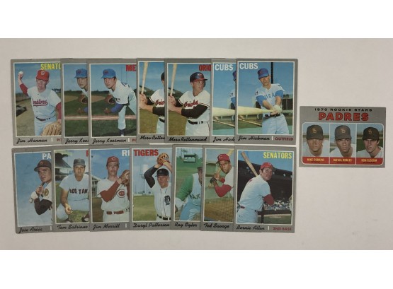 1970 Topps Baseball Card High Number Set