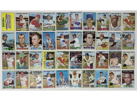 1967 Topps Baseball 40 Card Lot With Stars