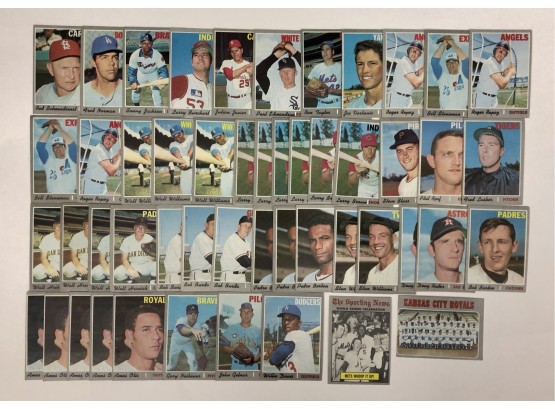 1970 Topps Baseball 50 Card Lot With Stars