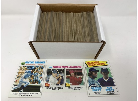 1977 Topps Baseball 265 Plus Card Lot With Stars