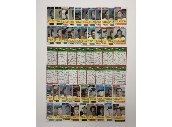 1974 Topps Baseball 57 Card Lot With Stars