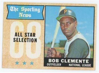 1968 Topps Baseball #374 Roberto Clemente All Star Sporting News