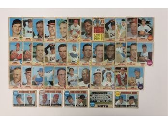 1968 Topps Baseball 40 Card Lot With Stars
