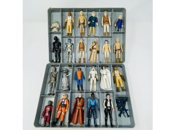 Vintage Star Wars Figures In Original Case - As Pictured