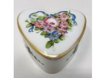 Hand-painted Heart Trinket Box