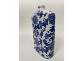 Apropos Decorative Floral Blue Vase