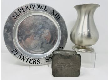 Collection Of Pewter - Including Trophy Box