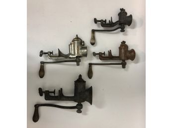 Collection Of Meat Grinders - As Pictured