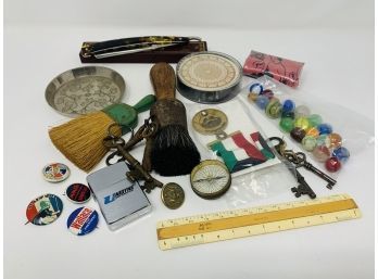 Large Junk Drawer Lot Of Antiques And Collectibles
