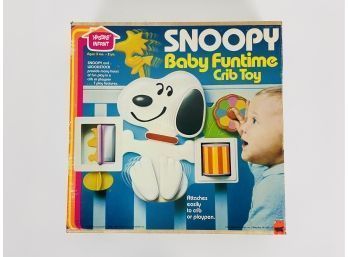 Vintage Snoopy Crib Toy In Original Box