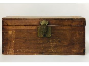 Small Dome Top Trunk With Brass