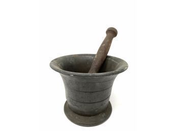 Cast Iron Mortar And Pestle
