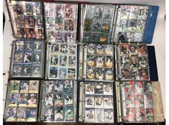 Large Sports Cards Binders Lot - As Pictured