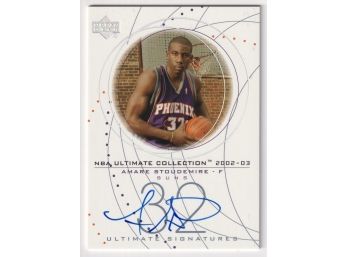 2002-03 Upper Deck Basketball #AS-S Amare Stoudemire Rookie Autograph